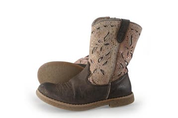Keq Enkellaarzen Meisjes in maat 30 Bruin, Verzenden, Jongen of Meisje, Keq, Schoenen