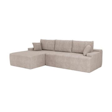 Coredo Bank - Corduroy bekleding - Links - Taupe, Verzenden, Nieuw