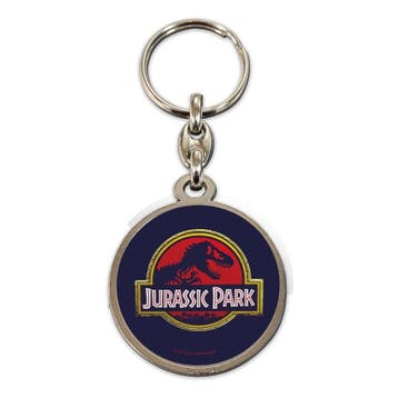 Jurassic Park Metalen Sleutelhanger Movie Logo 7 cm, Ophalen of Verzenden, Nieuw