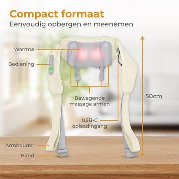 2dekans | Nuvance - Massagekussen  ook voor Arm Rug & Been, Ophalen of Verzenden, Zo goed als nieuw