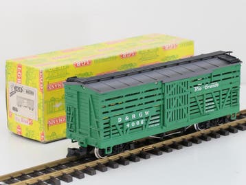 LGB 4068 C vee wagon Denver & Rio Grande, Metallrader, Gebruikt, Wagon, Ophalen of Verzenden, LGB