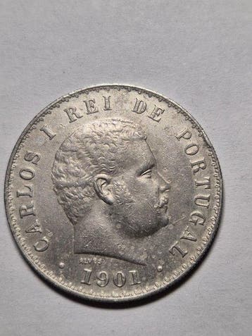 Portugal. D. Carlos I. 500 Reis 1901 (Zonder minimumprijs)