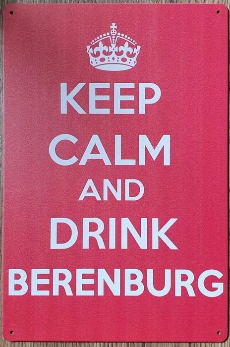Keep Calm Drink Berenburg, Verzamelen, Merken en Reclamevoorwerpen, Nieuw, Ophalen of Verzenden
