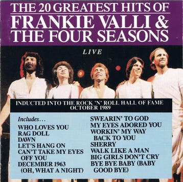 cd - Frankie Valli - The 20 Greatest Hits Of Frankie Vall..., Verzenden, Zo goed als nieuw