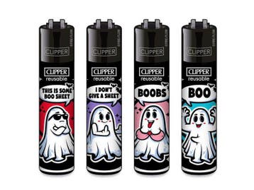 Clipper aansteker - Ghosts - CP11 (4 stuks), Verzenden, Nieuw