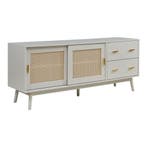 Tv-meubel Susa met lades en schuifdeuren 160x40x65 cm beige, Huis en Inrichting, Kasten | Dressoirs, Verzenden, Nieuw