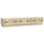 vidaXL TV-kast met lade Sonoma Eiken 147 x 34,5 x 27 cm, Minder dan 50 cm, Verzenden, Nieuw, Minder dan 100 cm
