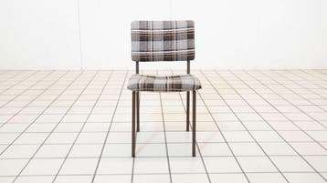 Vintage Stoel met Geruite bekleding, Ophalen of Verzenden, Nieuw
