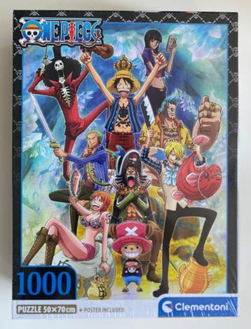CLEMENTONI ONE PIECE 1000 PUZZLE + POSTER (TOYS), Verzenden, Gebruikt