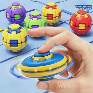 Draaiende Bal Fidget Spinner - Stressverlichtend Speelgoed v, Verzenden, Nieuw
