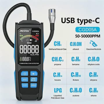 Professionele Gasdetector - Methaan, LPG & Combustibele Gass, Verzenden, Nieuw