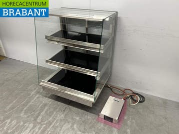 Ubert RVS Warmtevitrine Warmhoudvitrine 80 cm 230V Horeca, Ophalen of Verzenden, Nieuw zonder verpakking