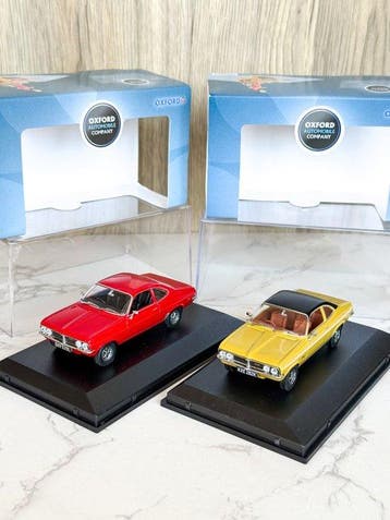 Oxford Diecast 1:43 - Modelauto (2) - Vauxhall Firenza Coupe, Nieuw