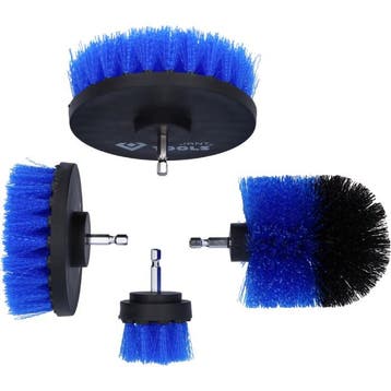 Brilliant Tools Borstelset voor Boormachines 4-delig, Verzenden, Nieuw