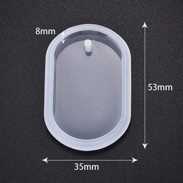 Siliconenmal ovaal voor sieraden of sleutelhanger epoxy, Ophalen of Verzenden, Nieuw
