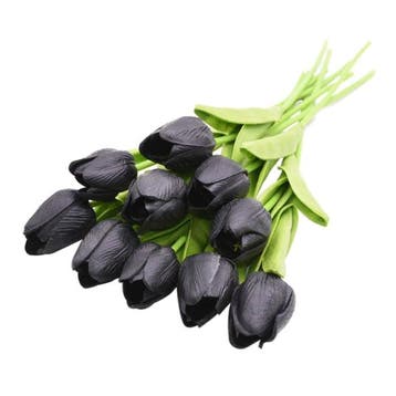 Kunst Boeket - Tulpen Zijden Bloemen Tulp Luxe Boeketten, Huis en Inrichting, Verzenden, Nieuw