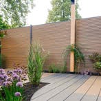 Sale - Prachtige composiet schuttingen - Extra korting, Ophalen of Verzenden, Nieuw, Kunststof, 1 tot 2 meter