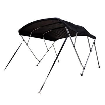 Navishade Biminitop 4 Boog 137cm Zwart Doek-Breedte 170 - 18, Ophalen of Verzenden, Nieuw
