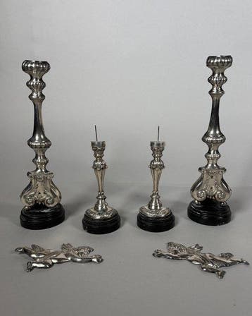 Taperstick (kleine blaker met een dunne pijp) - .925 zilver, Antiek en Kunst