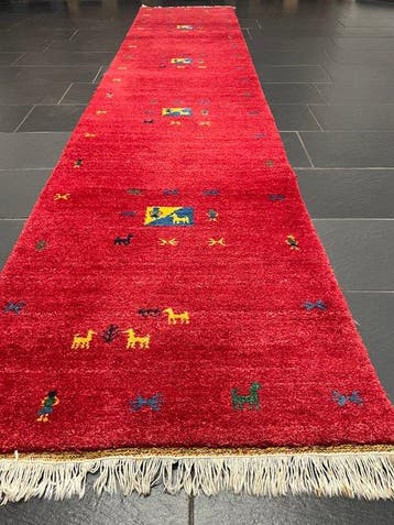 Gabbeh - Vloerkleed - 390 cm - 80 cm, Nieuw