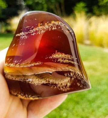 Amber - Barnsteen - HQ Freeform Blauwe Amber / Barnstone - 7