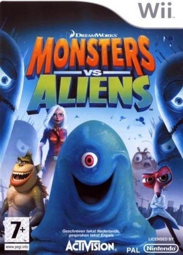 Monsters vs Aliens (Wii Games), Ophalen of Verzenden, Zo goed als nieuw