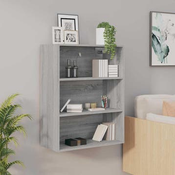 vidaXL Hangkast 69,5x32,5x90 cm grijs sonoma eikenkleurig, Minder dan 50 cm, Verzenden, Nieuw, Minder dan 100 cm