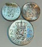 Nederland. 1 Gulden, 2 1/2 Gulden 1956 1957 1960 (Zonder