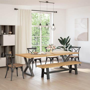 vidaXL Eetbank NOAIN 160 x 41 x 45 cm Massief grenenhout, Verzenden, Nieuw