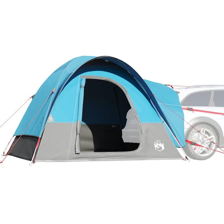vidaXL Autotent 4-persoons waterdicht blauw, Caravans en Kamperen, Tenten, Nieuw, tot en met 2, Verzenden