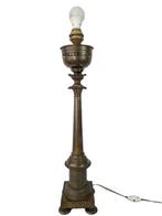 Kandelaar - Messing - Lamp van kerkkandelaar - 73 cm, Antiek en Kunst