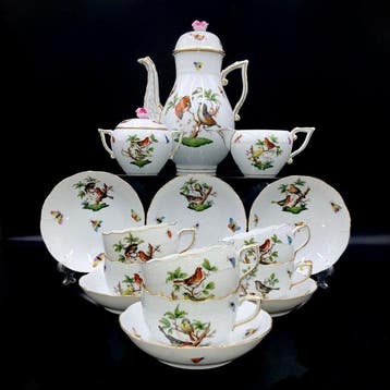 Herend - Exquisite Tea Service for 6 Persons - Rothschild