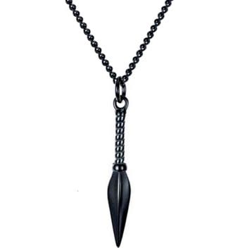 Heren ketting Spear goud-, zilverkleurig of zwart, Sieraden, Tassen en Uiterlijk, Verzenden, Nieuw, Goud, Overige materialen