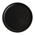 Olympia Canvas ronde borden met smalle rand zwart 26,5cm (6, Huis en Inrichting, Keuken | Bestek, Verzenden, Nieuw