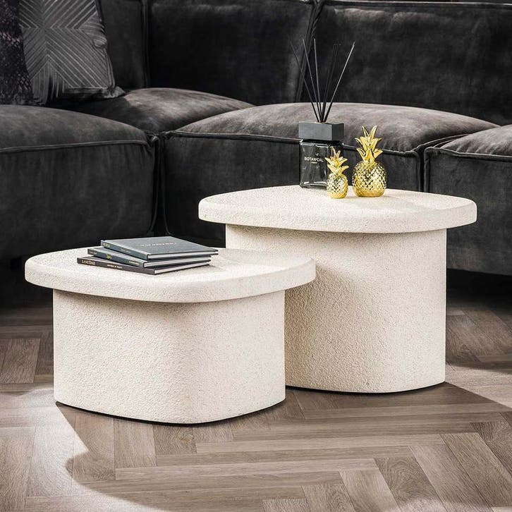 *WOONWINKEL* Salontafelset Organisch Vierkant, Huis en Inrichting, Tafels | Salontafels, Nieuw, Verzenden