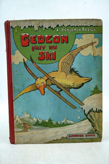 Benjamin Rabier - Gédéon fait du ski - 1938, Antiek en Kunst