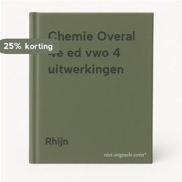 Chemie Overal 4e ed vwo 4 uitwerkingen 9789011113787 Rhijn, Verzenden, Gelezen, Rhijn