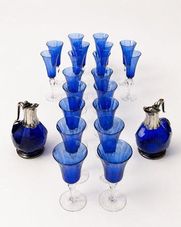 Drinkservies (22) - Glas, Antiek en Kunst