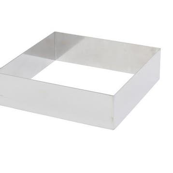 Taartring RVS Vierkant 20x20x5cm, Verzenden, Nieuw