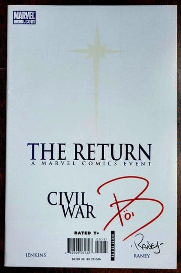 Civil War: The Return #1 2007 1st Print - Signed by creator, Nieuw