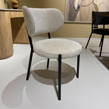 Eetstoel Oasis - Beige - Set van 6 - By-Boo, Huis en Inrichting, Ophalen of Verzenden, Nieuw, Modern, Vijf, Zes of meer stoelen
