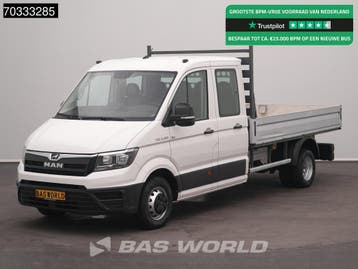 MAN TGE 5.180 Automaat 180PK Dubbel Cabine Open Laadbak Dubb, Automaat, Gebruikt, Euro 6, MAN