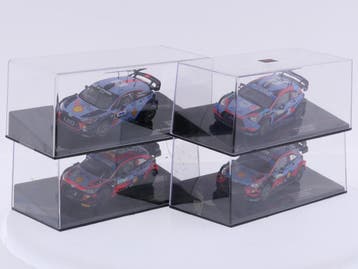 Schaal 1:43 IXO Models set van 4 Hyundai i20 coupe WRC no..., Ophalen of Verzenden, Gebruikt