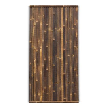 Bamboe schutting Stripe - 90 x 180 cm - Donker - Verticale l, Tuin en Terras, Verzenden, Nieuw
