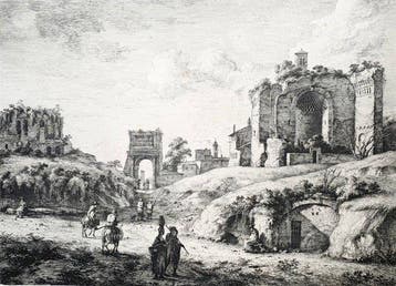 Jean-Jacques de Boissieu (1736-1810) - Vue du Temple du