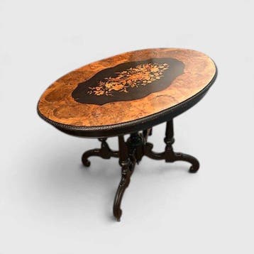 J.H. Gijzen - Salontafel - Hout, Wortelnotenhout