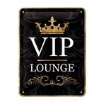 VIP thema Muurdecoratie VIP Lounge 15 x 20 cm - Metalen wa.., Ophalen of Verzenden, Nieuw