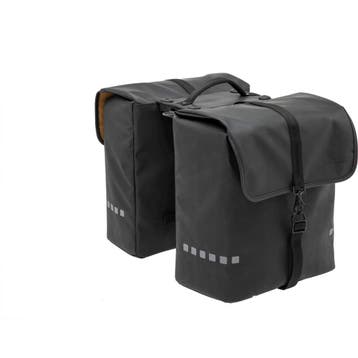 New Looxs Dubbele Fietstas Odense black Racktime 39L, Verzenden, Nieuw