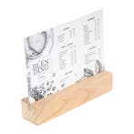 BLOC Cardd - Menukaarthouder Essenhout 210x48x40 mm, Nieuw in verpakking