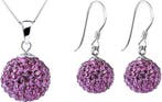 ESTOUS Sparkling Balls set, Ketting en Oorbellen Paars, Verzenden, Nieuw